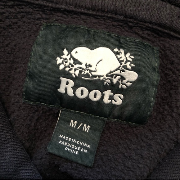 Grey/Black Roots Kangaroo Hoodie - M - Picture 5 of 6